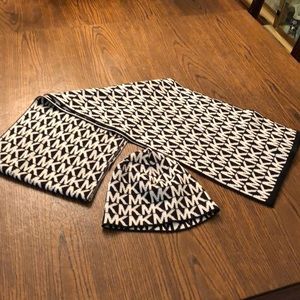 MICHAEL Michael Kors Hat and Scarf Set